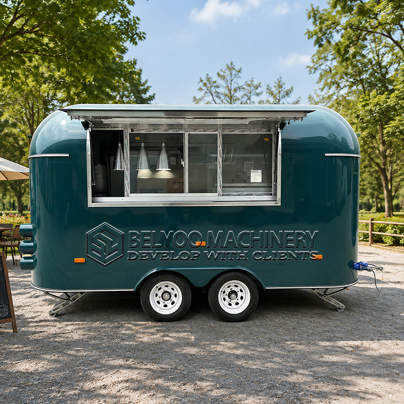 Commercial Kitchen And Bar - Belyoo Commercial Food Trailer Custom Mobile