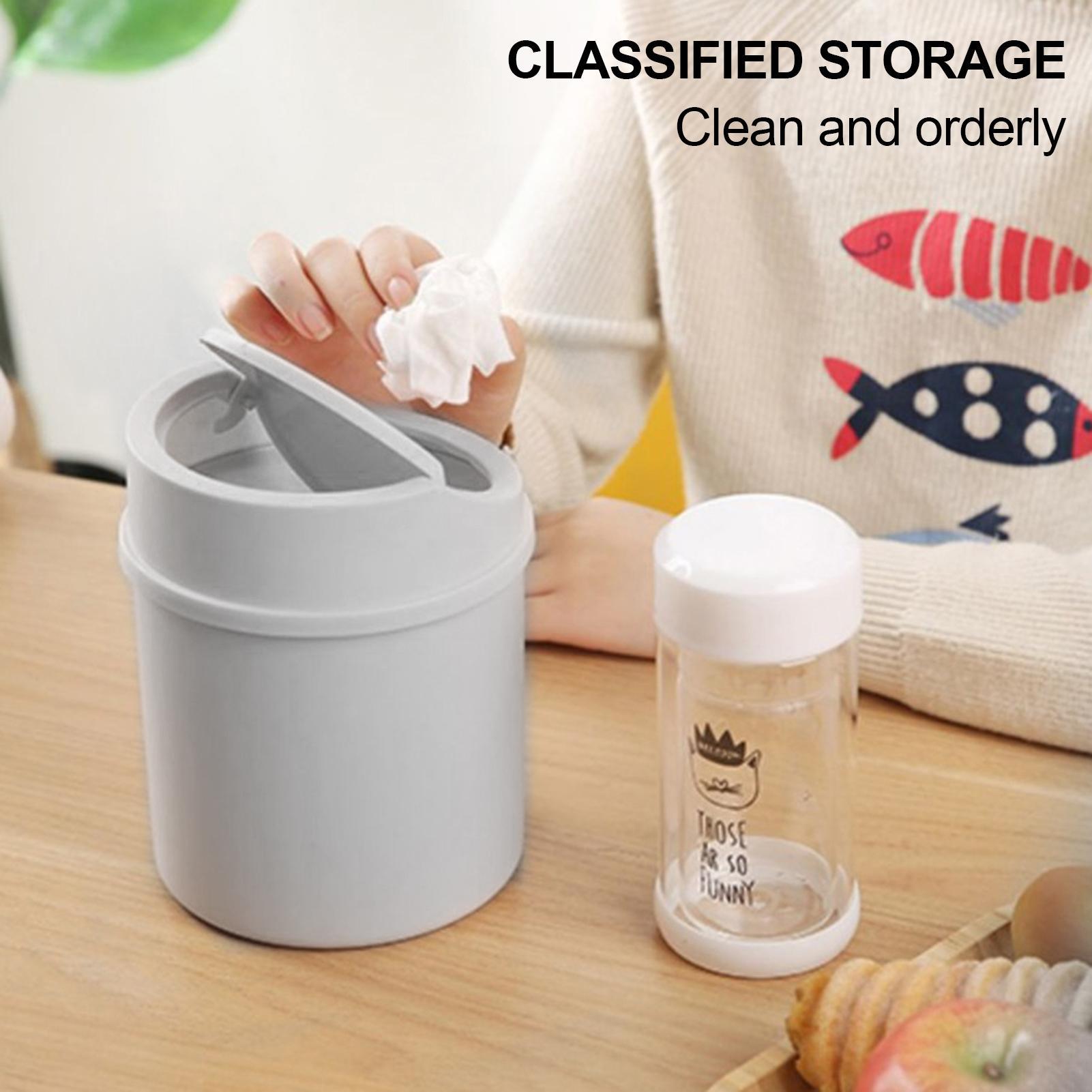 Commercial Kitchen Bin - 1Pc Desktop Mini Trash Can With